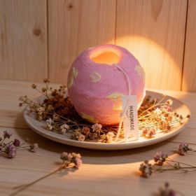 Innovative Spinning Globe Scented Candle Hand Poured Wax Candle With Round Shape For Home Decoration (Option: Pink)